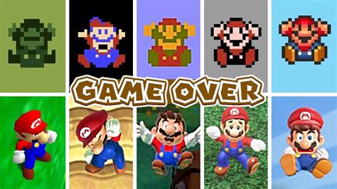 mario game over|Evolution of Super Mario Death animations and Game Over  .